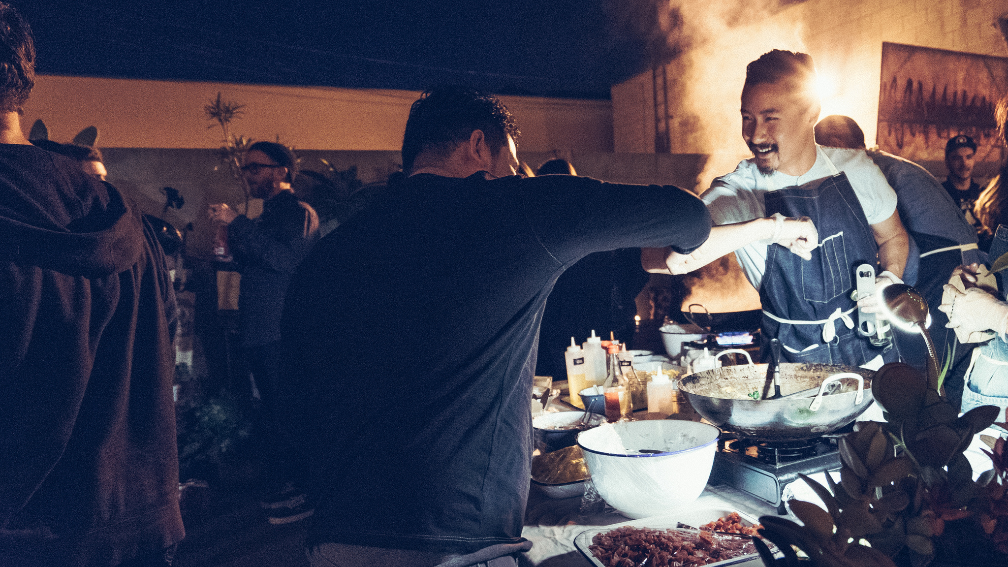 People cooking