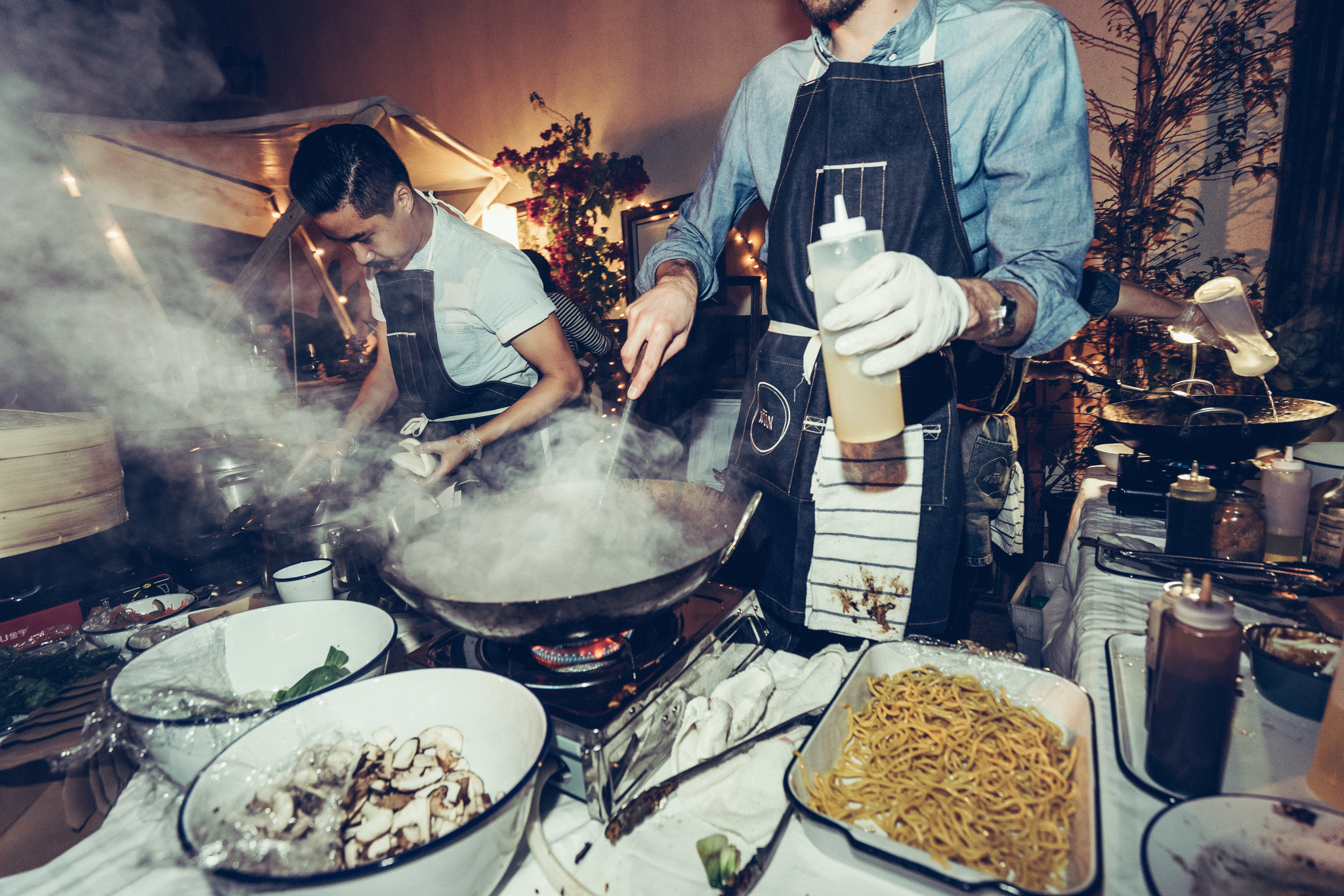 People cooking