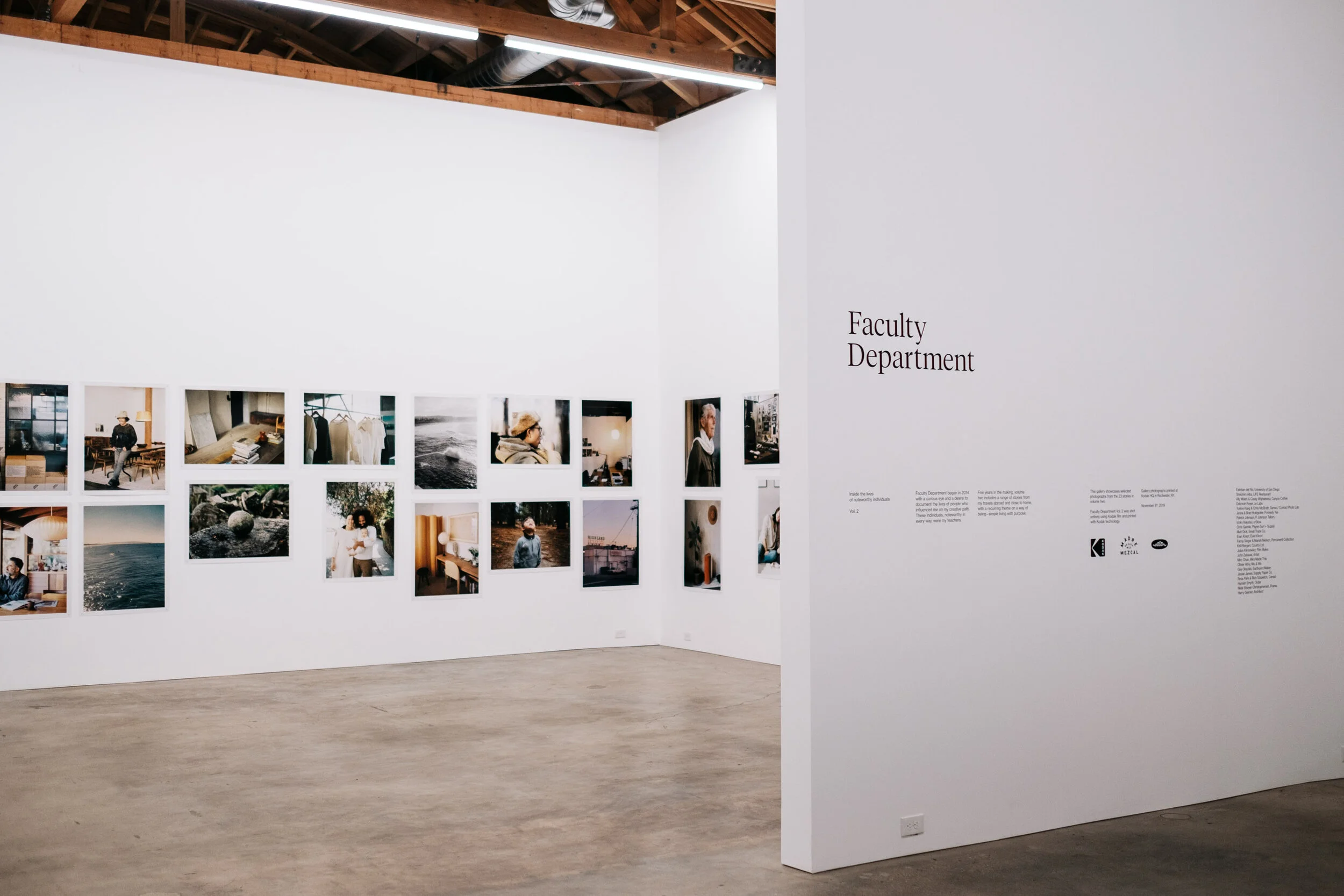 Art gallery installation