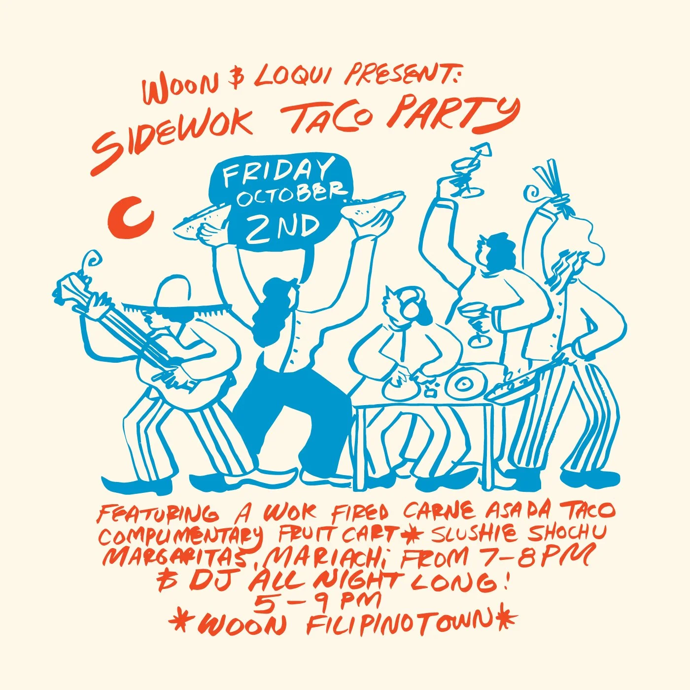 Woon x LOQUI SideWOK Taco Party