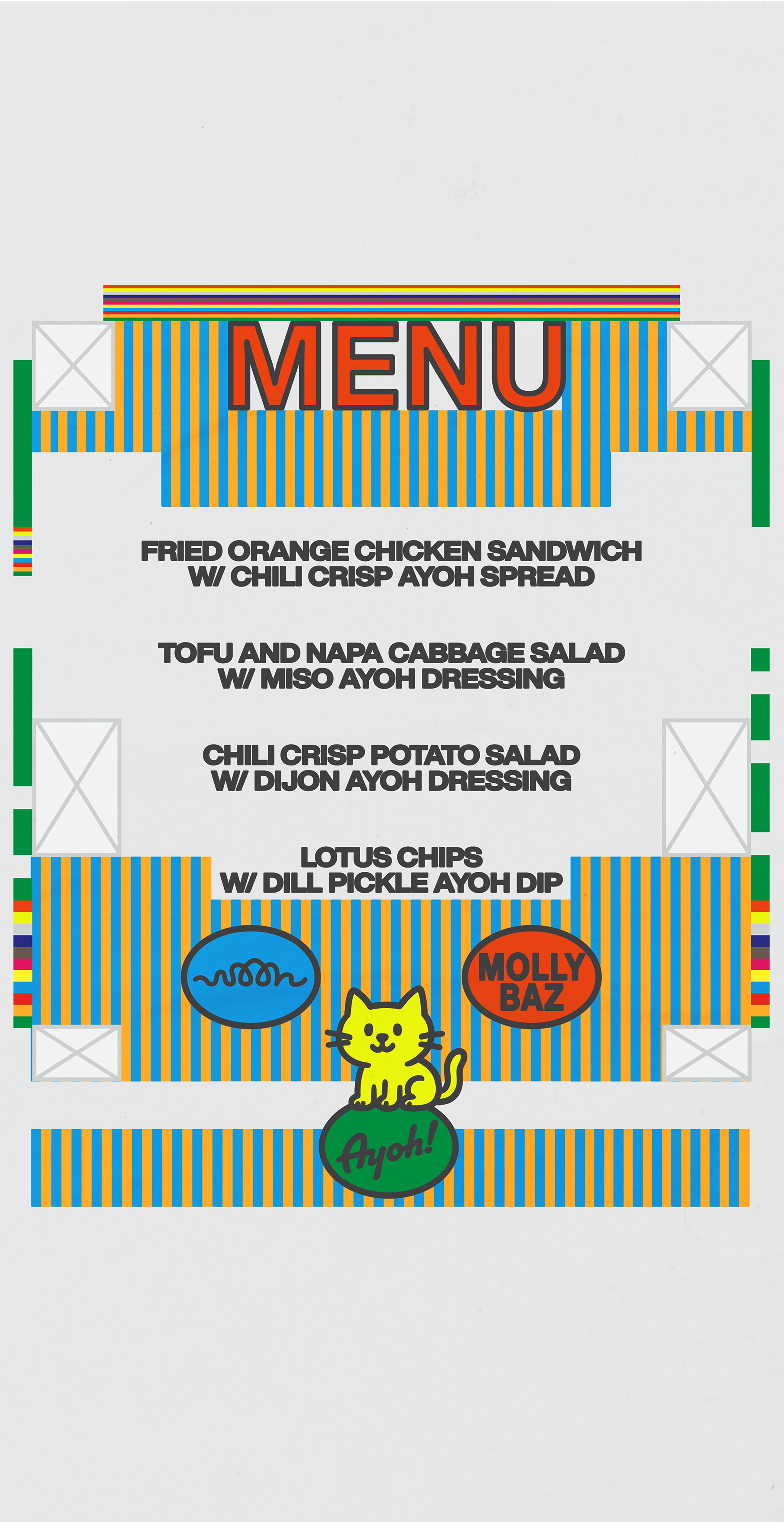 molly baz event menu