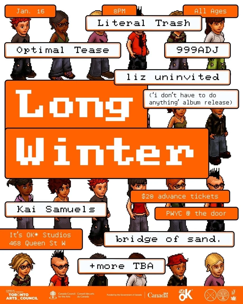 LW’s 2026 kicks off with an album launch for liz uninvited, Kai Samuels, bridge of sand. +more