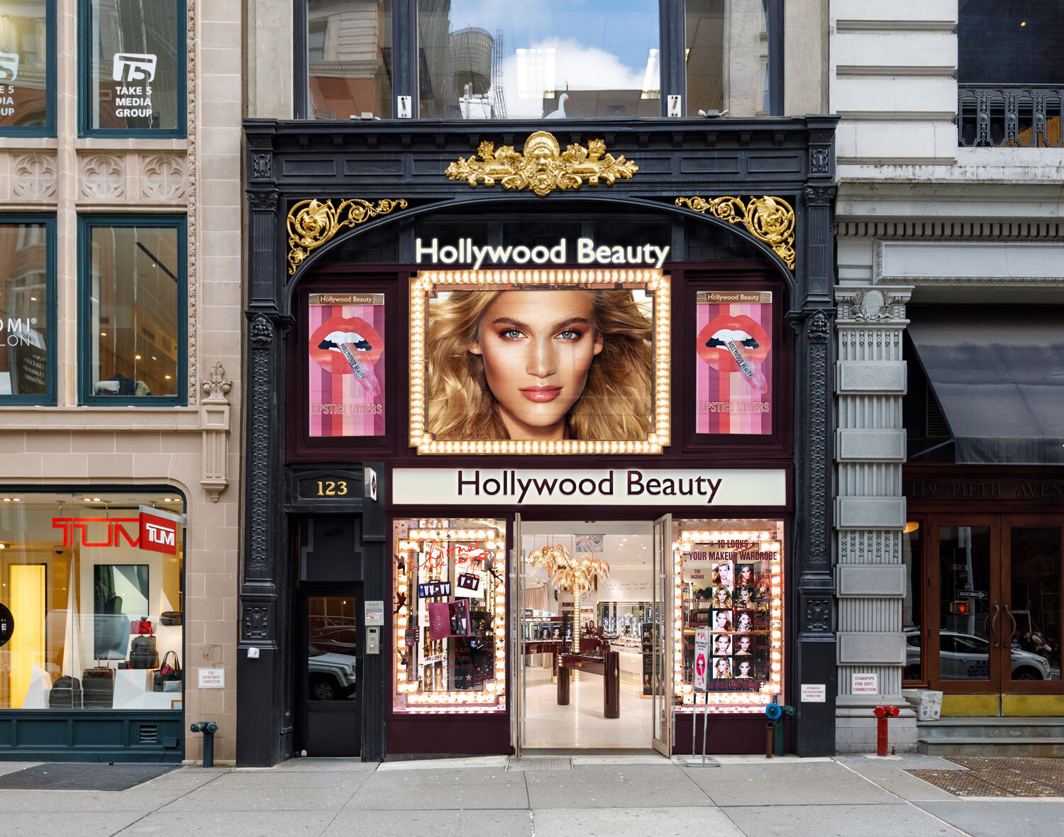 cosmetics brand retail concept rendering