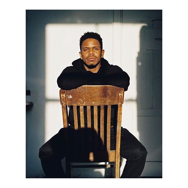 and this might be my favorite i&rsquo;ve made of you, @lendltellington. ⁣
⁣
also the light in we get in studio from the west is the best. ⁣
⁣
taken with my pentax 67 during golden hour, after a rousing listening session/discussion of the jay (z?) ele