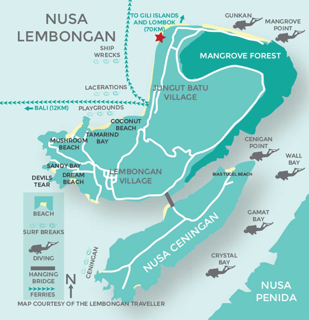 Lembongan Map