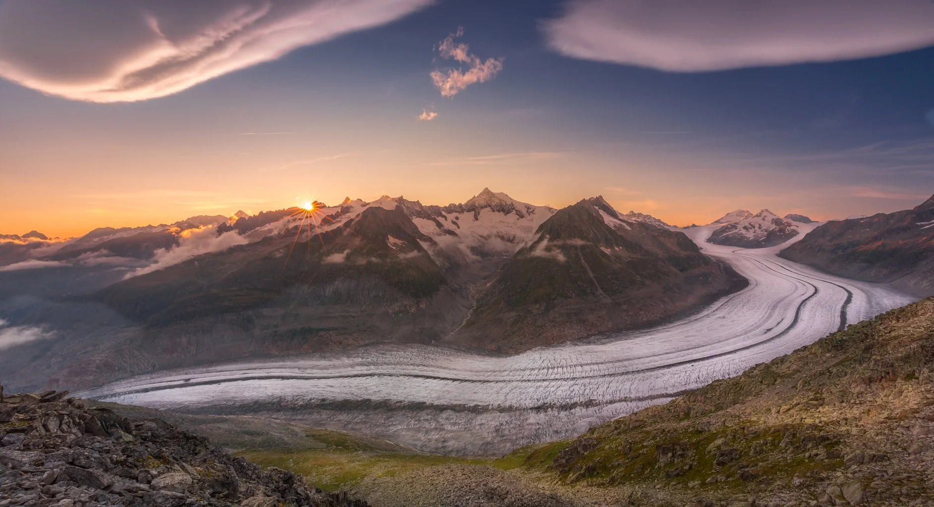 Aletsch de grote zonsondergang - Aletsch the great sunset - Switzerland.jpg
