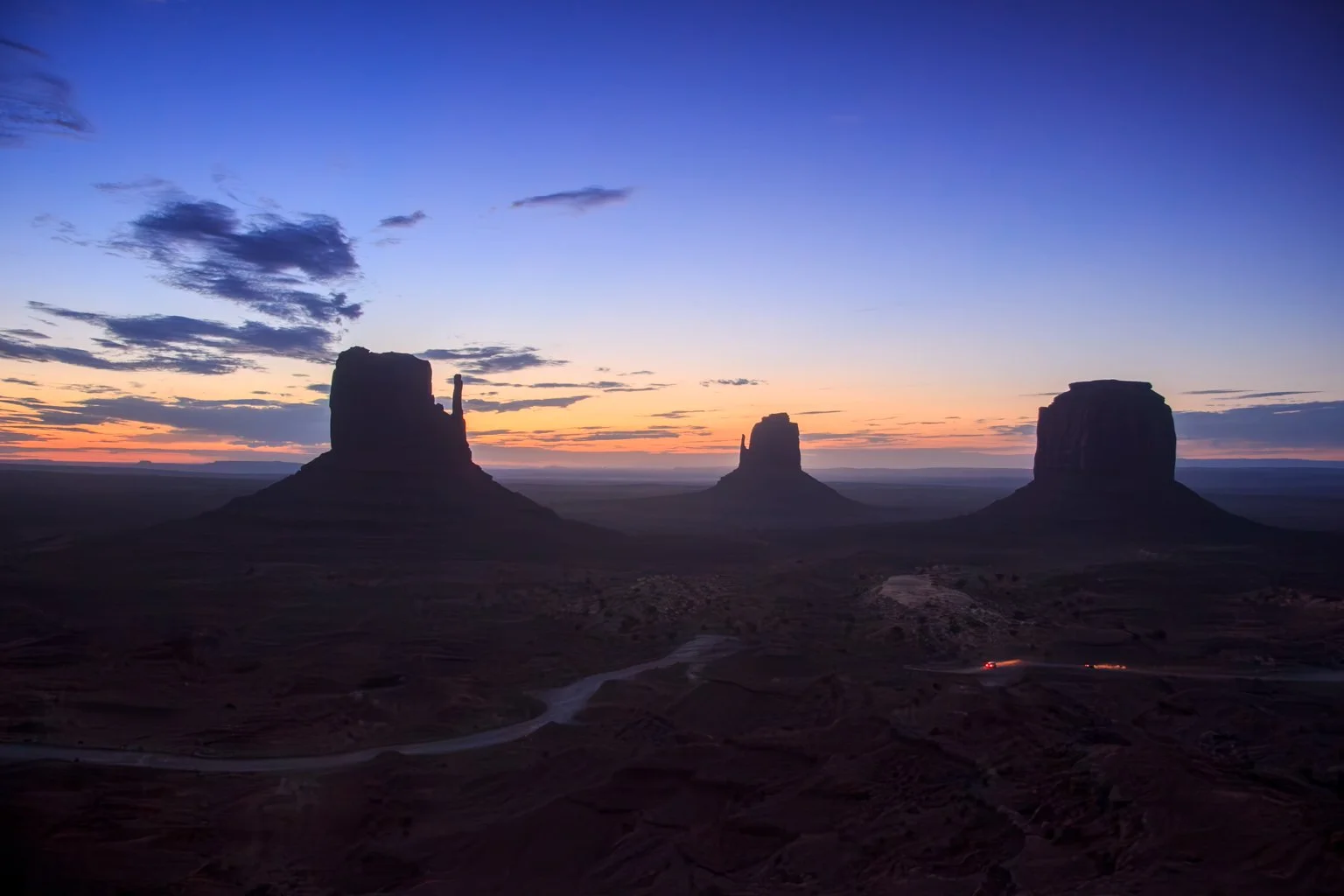 Monument Valley sunrise blue - USA.jpg