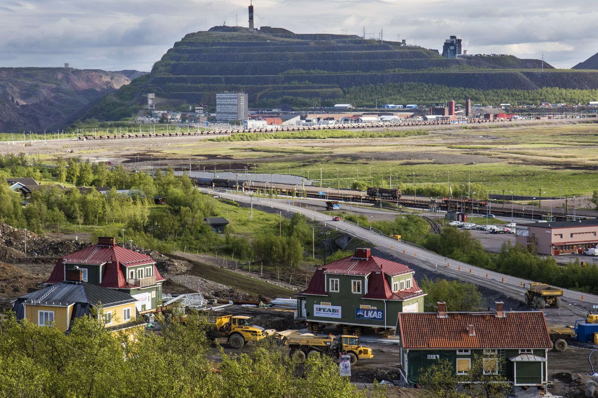  Gamla arbetarbostäder som flyttats.  