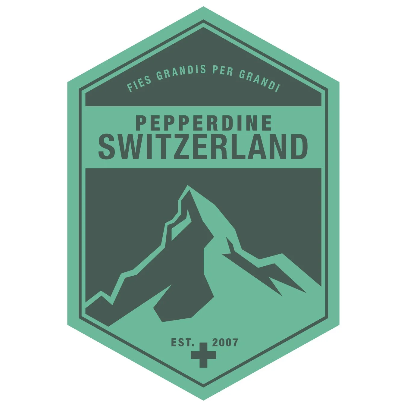 Teal on Dark Teal Pepperdine Switzerland Logo Sticker Thick HighRes.jpg