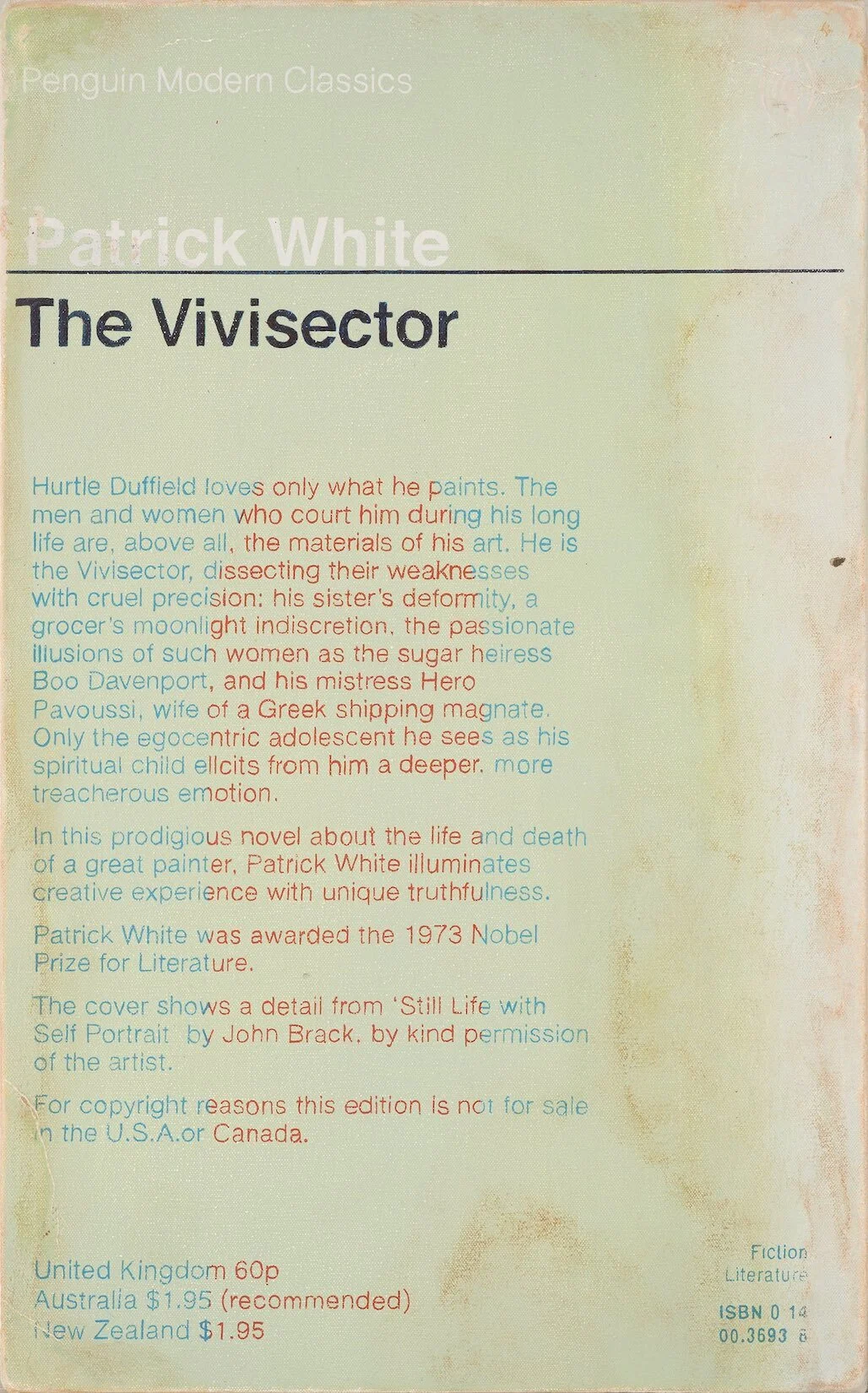 PR9619.3.W47V5 1974 personal copy