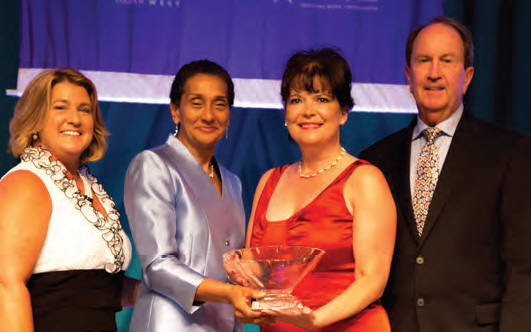 (Left to Right) Pamela Prince-Eason, Benita Fortner, Kathy Homeyer and Bill Alcorn