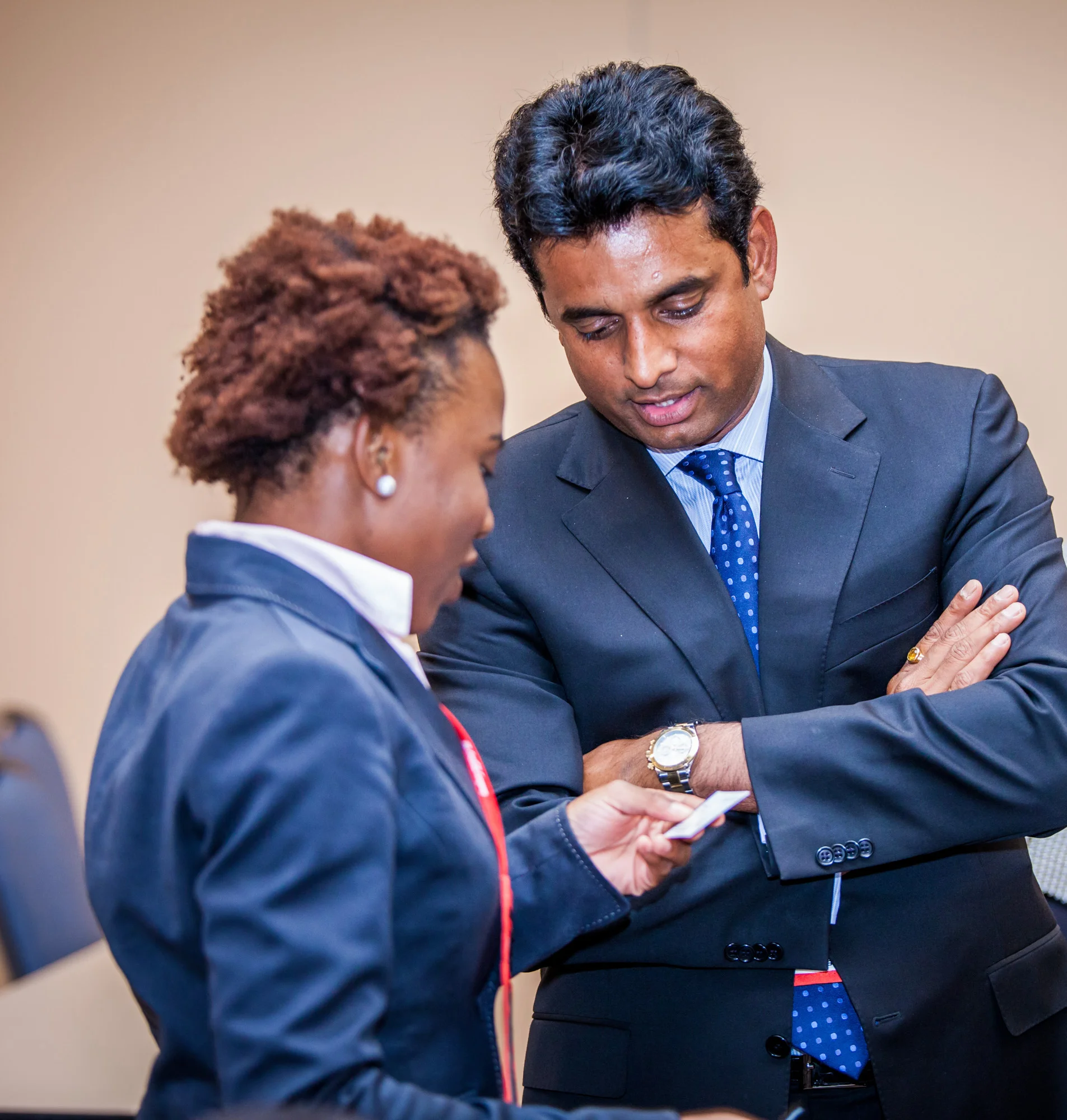 2014 Student Entrepreneur Program participant receives feedback from a Corporate Member