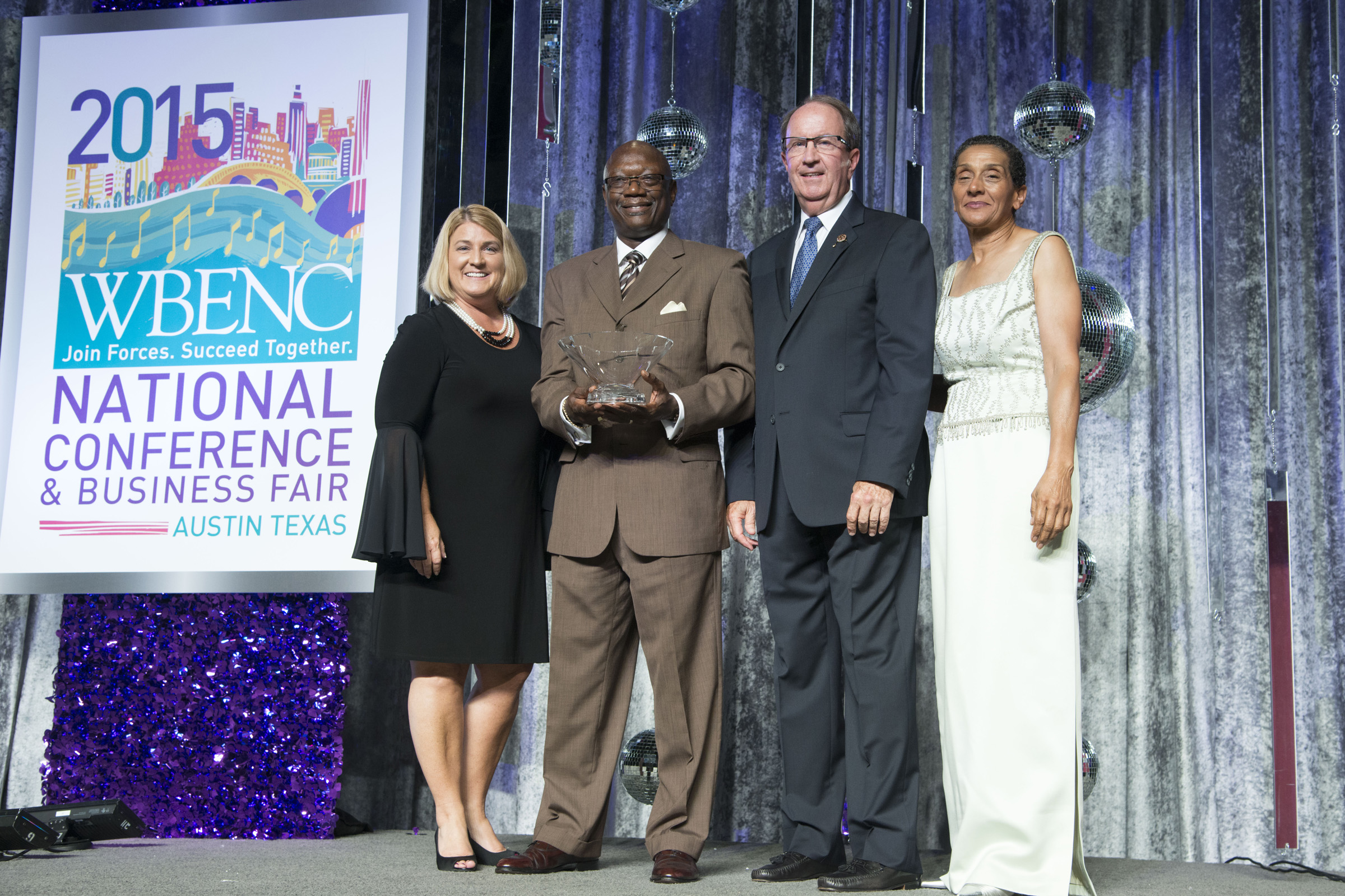 (Left to Right) Pamela Prince-Eason, Michael Robinson , Bill Alcorn, and Benita Fortner