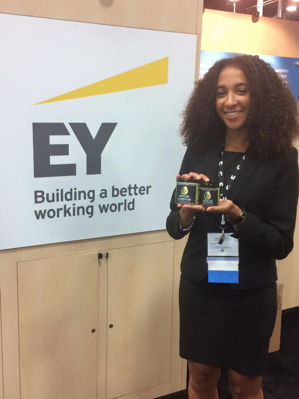 Jasmine Curtis displays her product at the NMSDC National Conference in October 2015. 