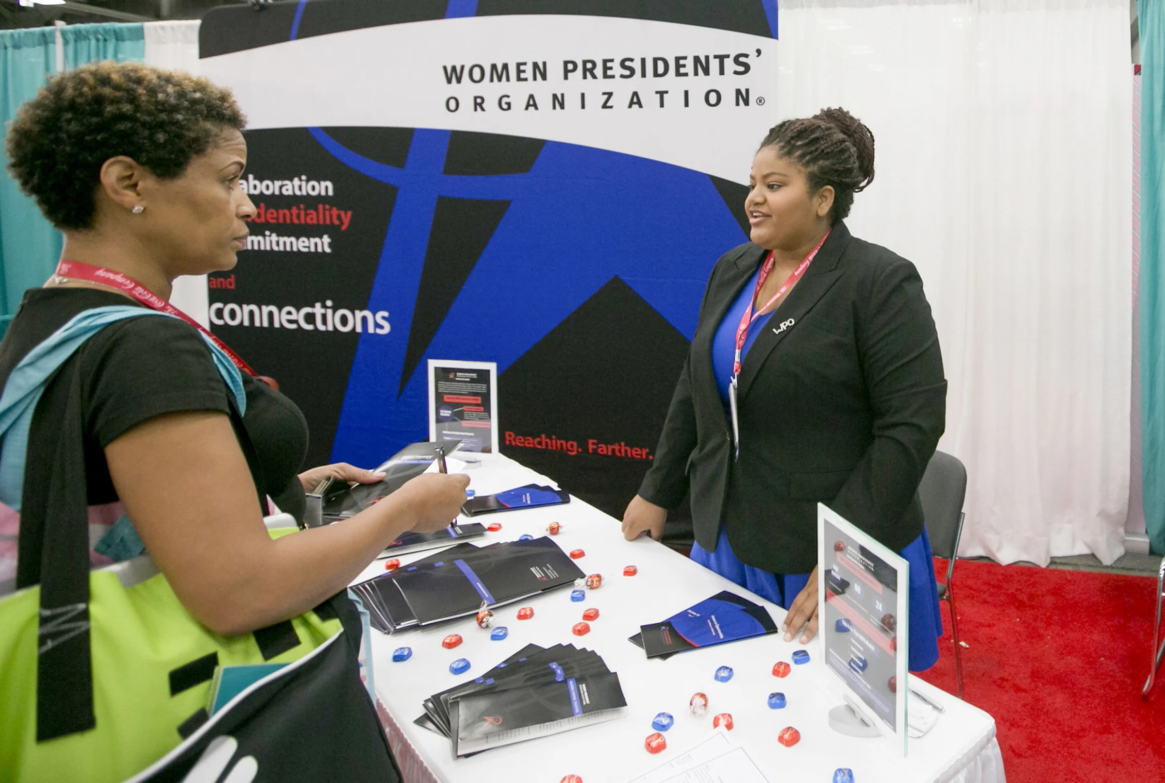 The Women Presidents’ Organization speaking with WBEs at the National Conference & Business Fair