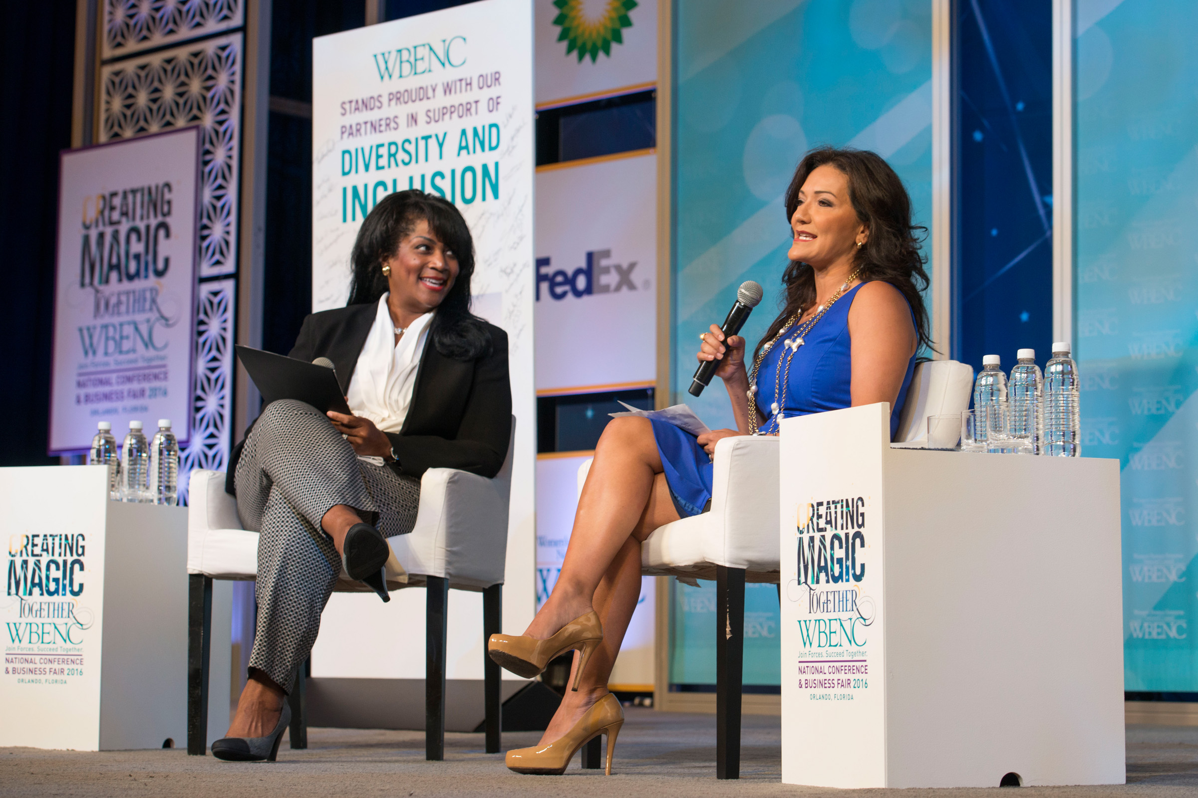 Regina Heyward (Wells Fargo) and Nina Vaca (Pinnacle Group)