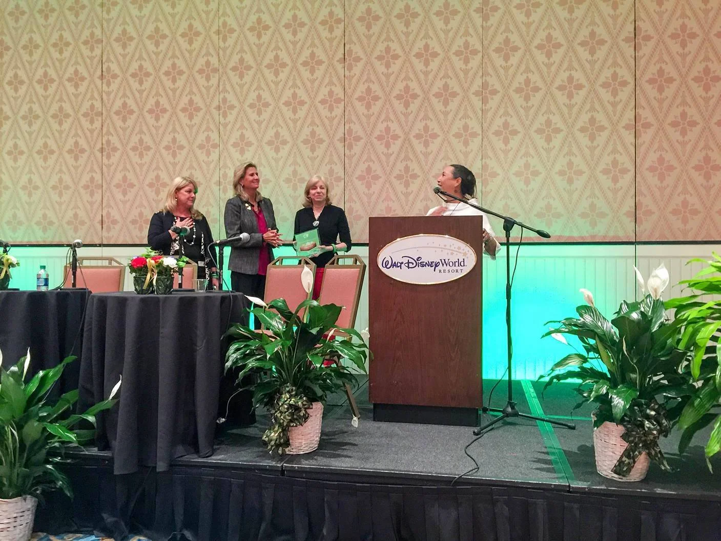 Nancy Allen, President & CEO of WBDC of FL winning the Mary Schnack Award