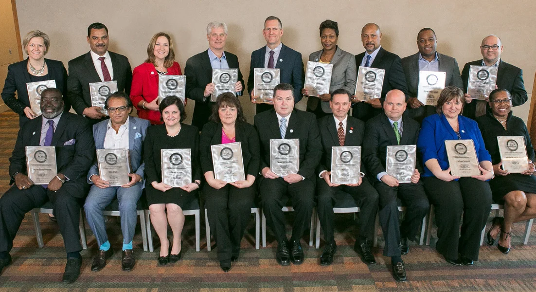 SEATED, CORPORATE REPRESENTATIVES (L TO R): The Walt Disney Company, Office Depot, Merck & Co., Inc., CVS Health, Entergy Services, Inc., Macy’s, Inc., Pfizer Inc., Kellogg Company, Allstate Insurance Company STANDING, CORPORATE REPRESENTATIVES (L TO R): Target Corporation, Raytheon Company, Kelly Services, Inc., Proctor & Gamble, Capital One Financial Corporation, Pitney Bowes, Inc., Altria Group, Inc., Bristol-Myers Squibb, Microsoft
