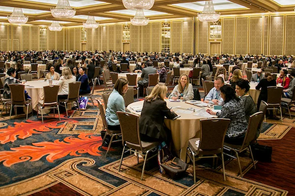 The Chantilly Ballroom was full of meaningful conversations and business pitches.
