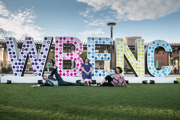 Much fun was had posing with the life-size WBENC letters!