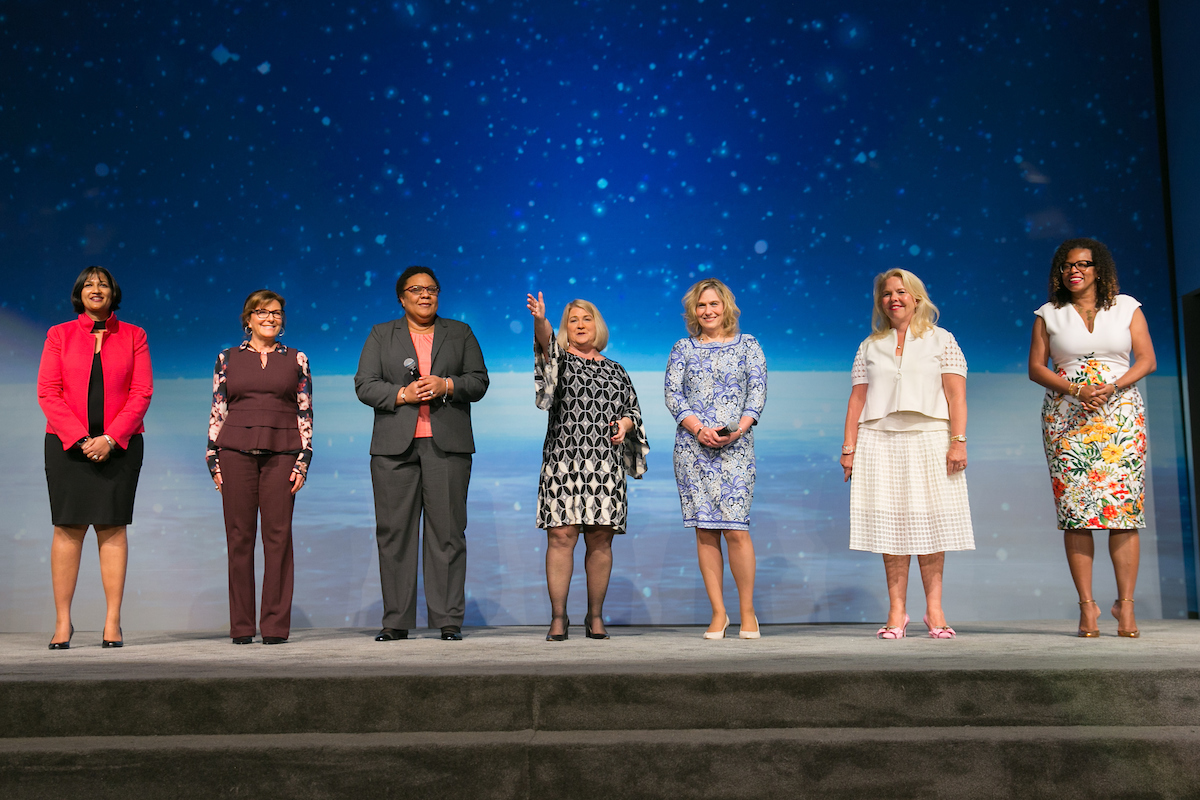 Our Presenting Sponsors, Past and Present Board Chairs, and President & CEO Pamela Prince-Eason kicked things off with an overview of the new programming being offered at this year’s Summit & Salute.