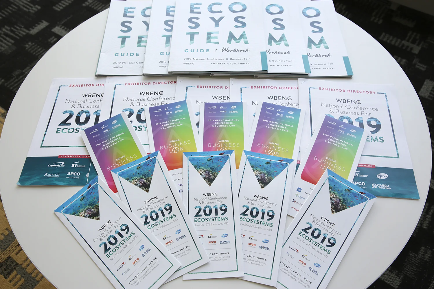 At registration, pick up your event map, Business Lab map, Exhibitor Directory, and WBENC Ecosystem Guide + Workbook.