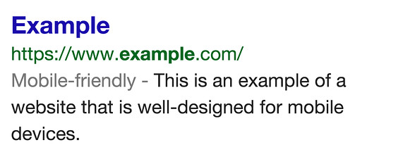 "Mobile-friendly" now means found faster