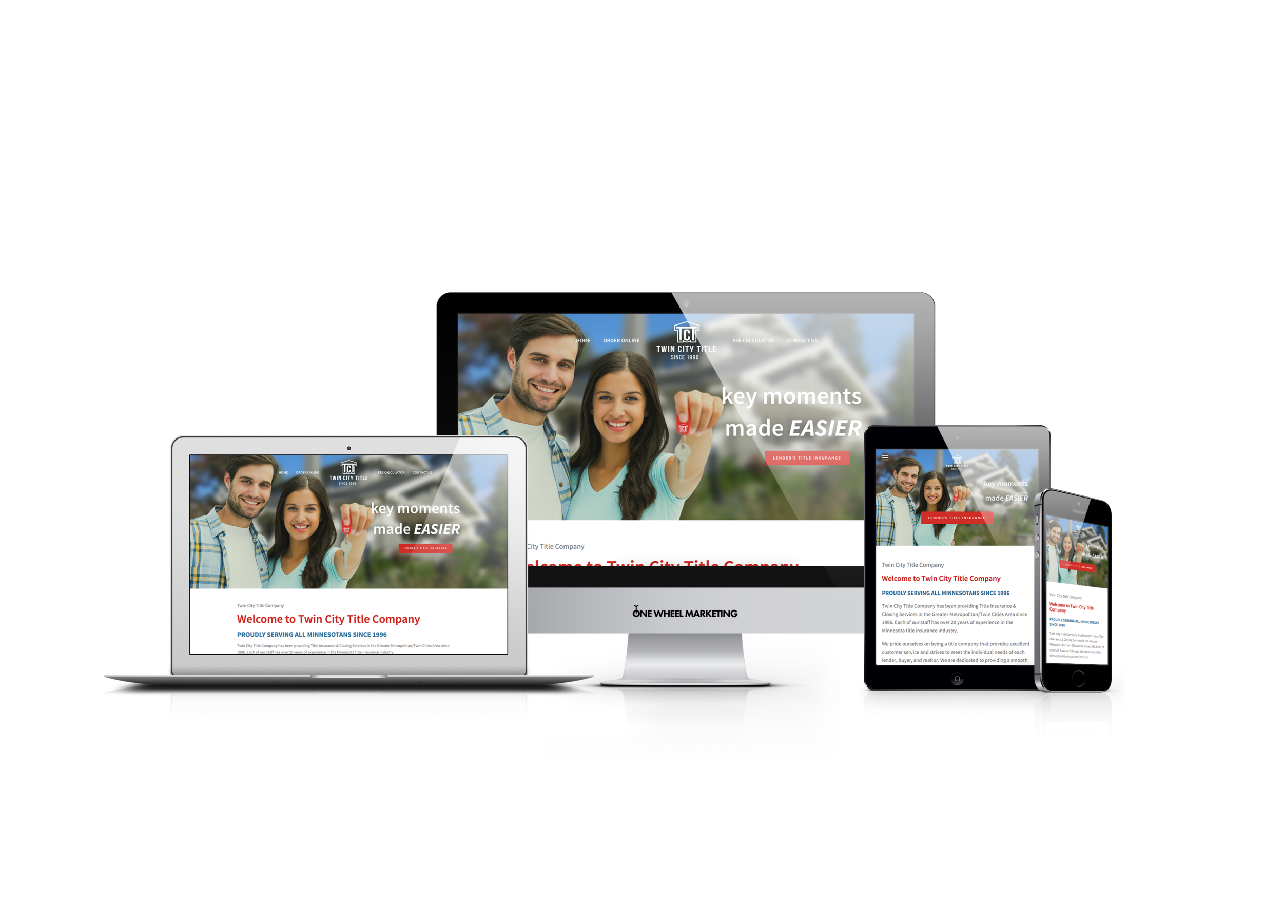 Before and After Minnesota Title Insurance Company Responsive Website
