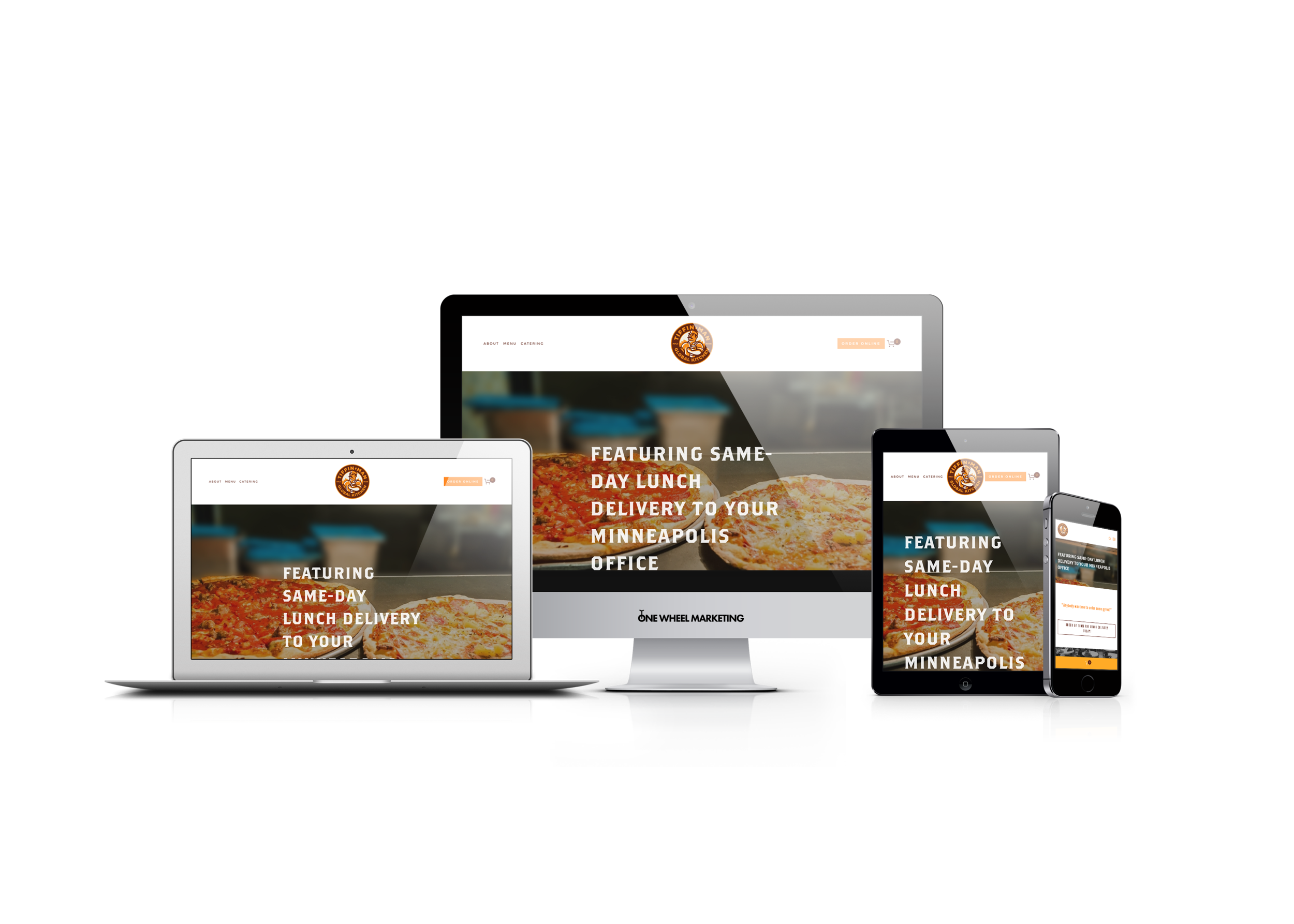 Custom Built Website for Local Minneapolis Restaurant and Lunch Delivery