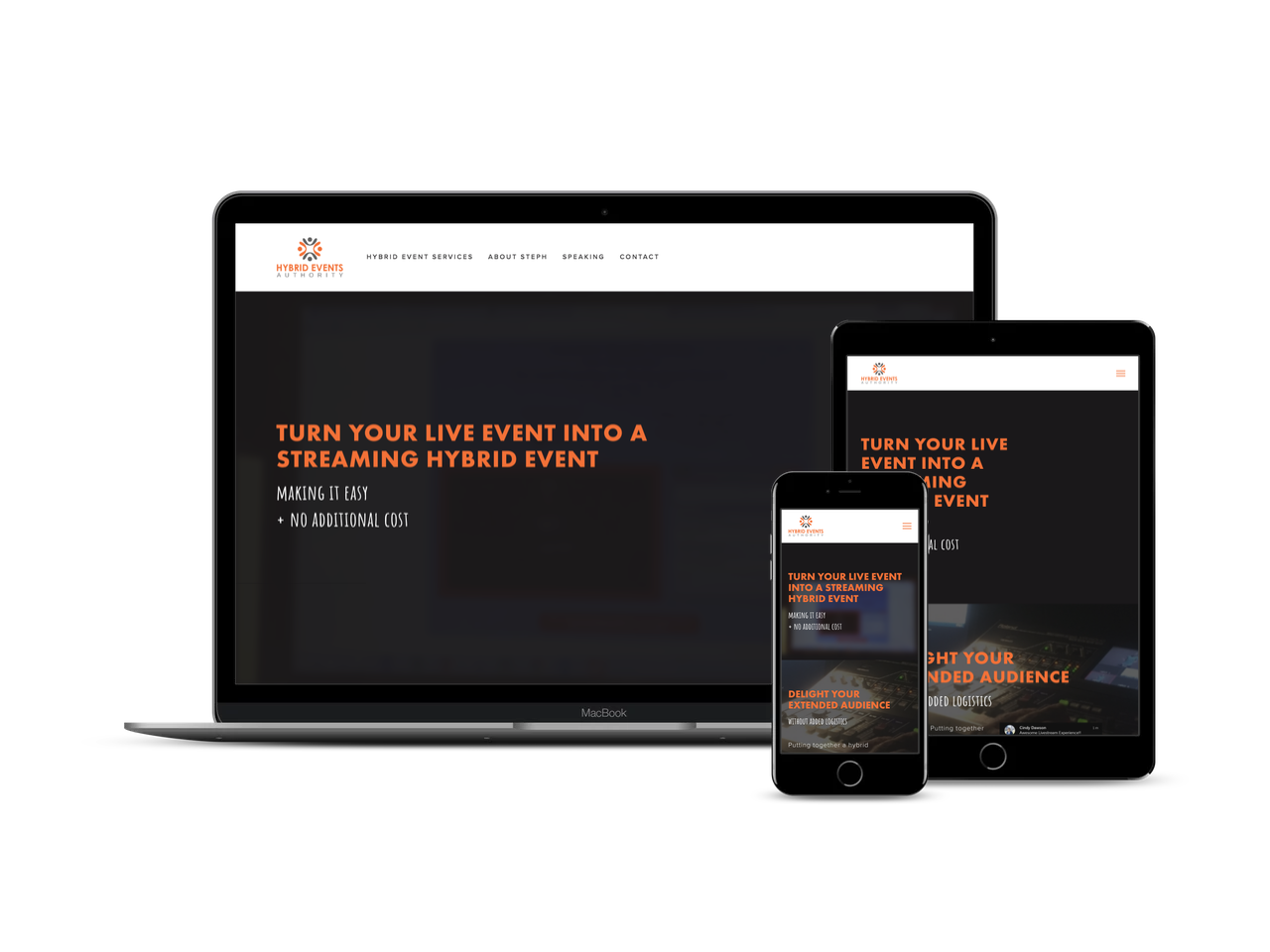 Before and After 1-Day Website Build for Virtual Conference Hybrid Events Streaming and Recording