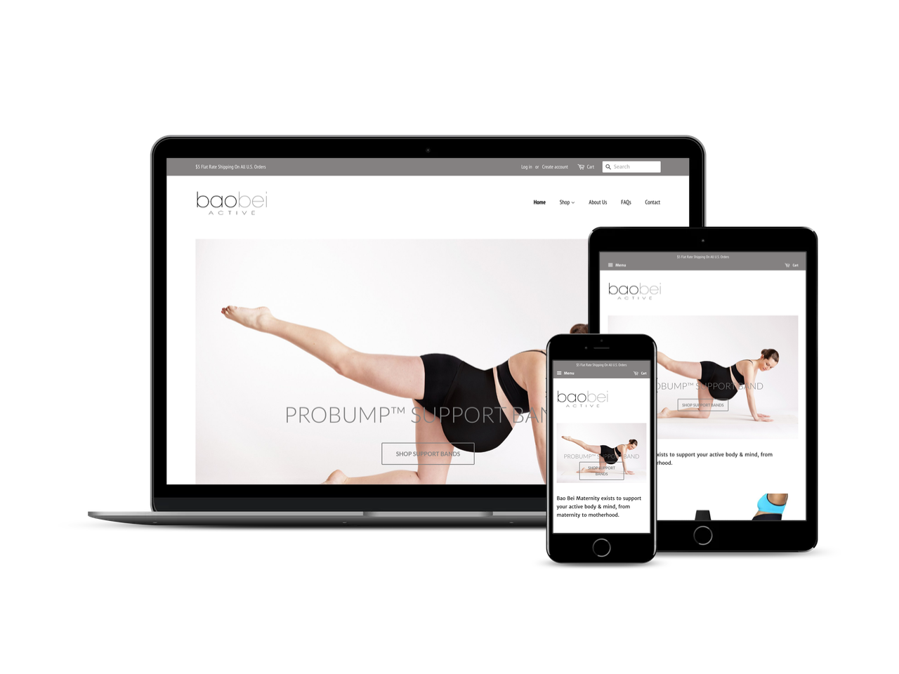 Before and After Ecommerce Website Build for Mommy Brand