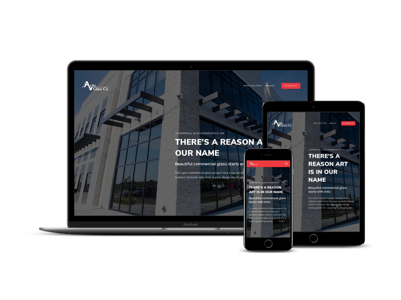 1-Day Website Build for a Minneapolis Commercial Glass Company