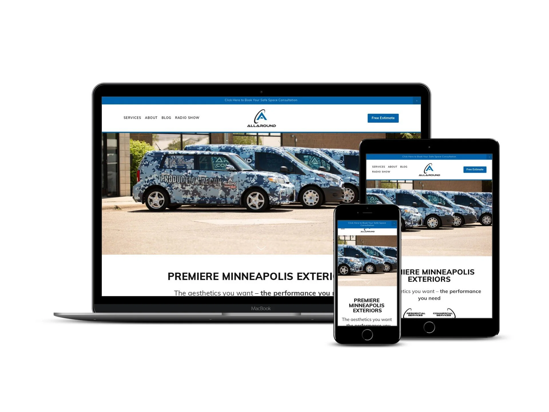 1-Day Website Build for a Minneapolis Exterior Design Company