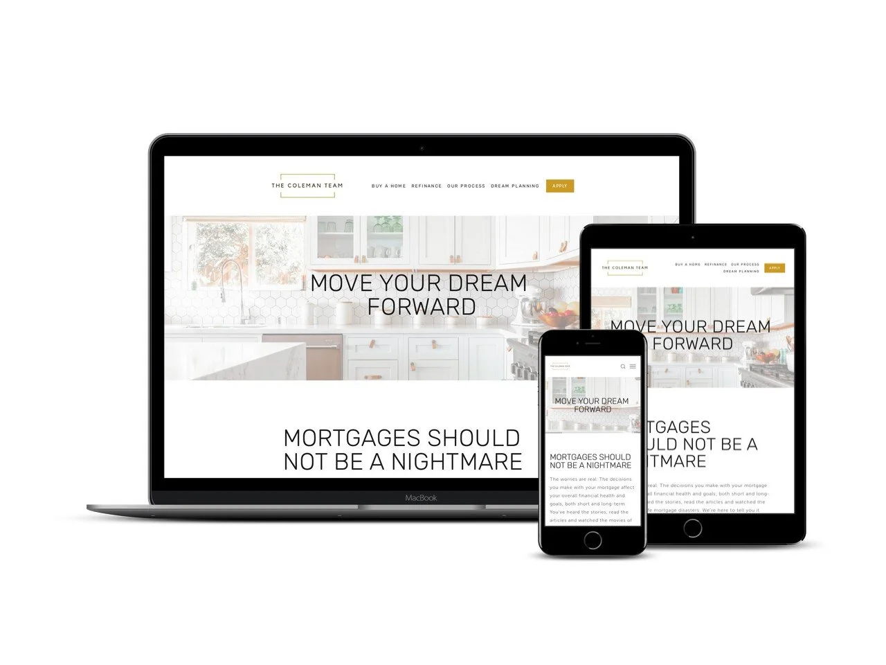 Before and After Training Wheel Website for Mortgage Specialists