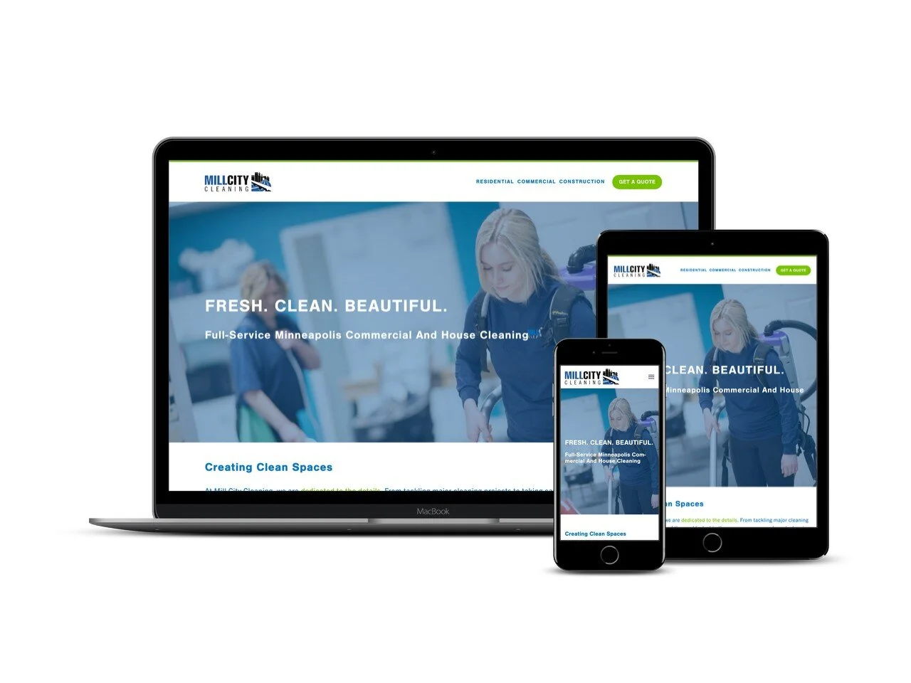 1-Day Website Build for Minneapolis Professional Cleaners