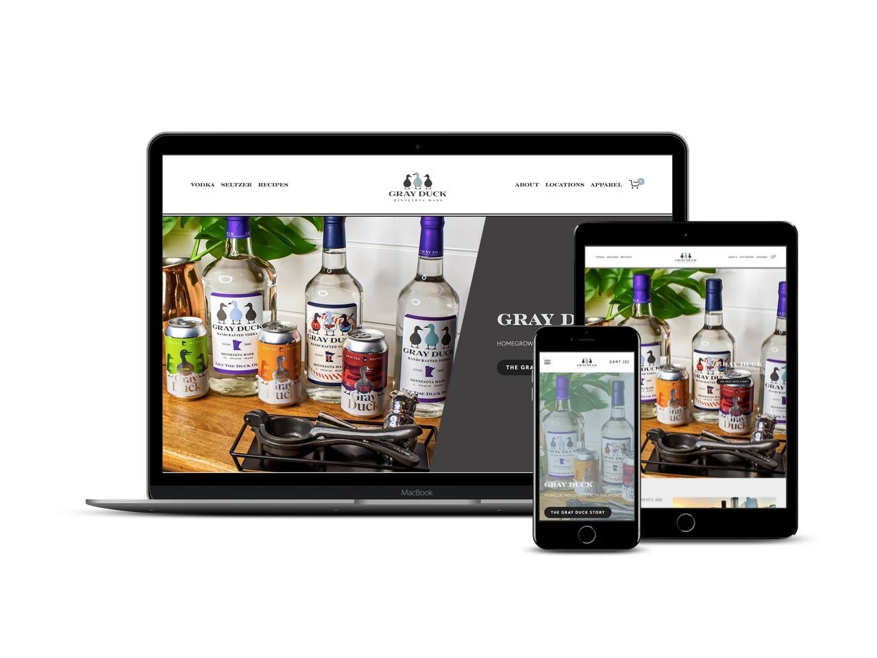 1-Day Website Build for Minneapolis Vodka Makers