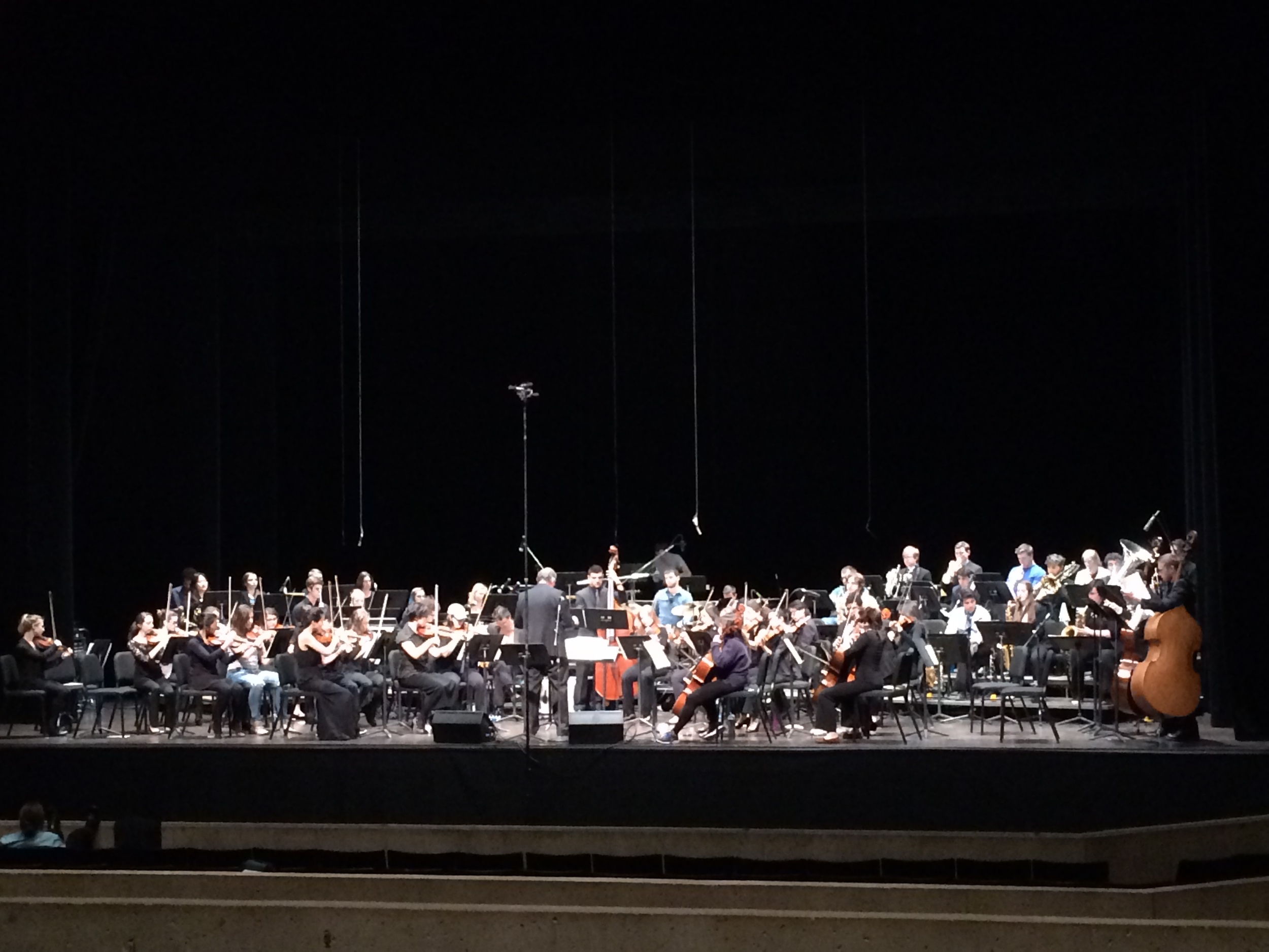 Umass studio orchestra performing my composition "Gathering Dust"