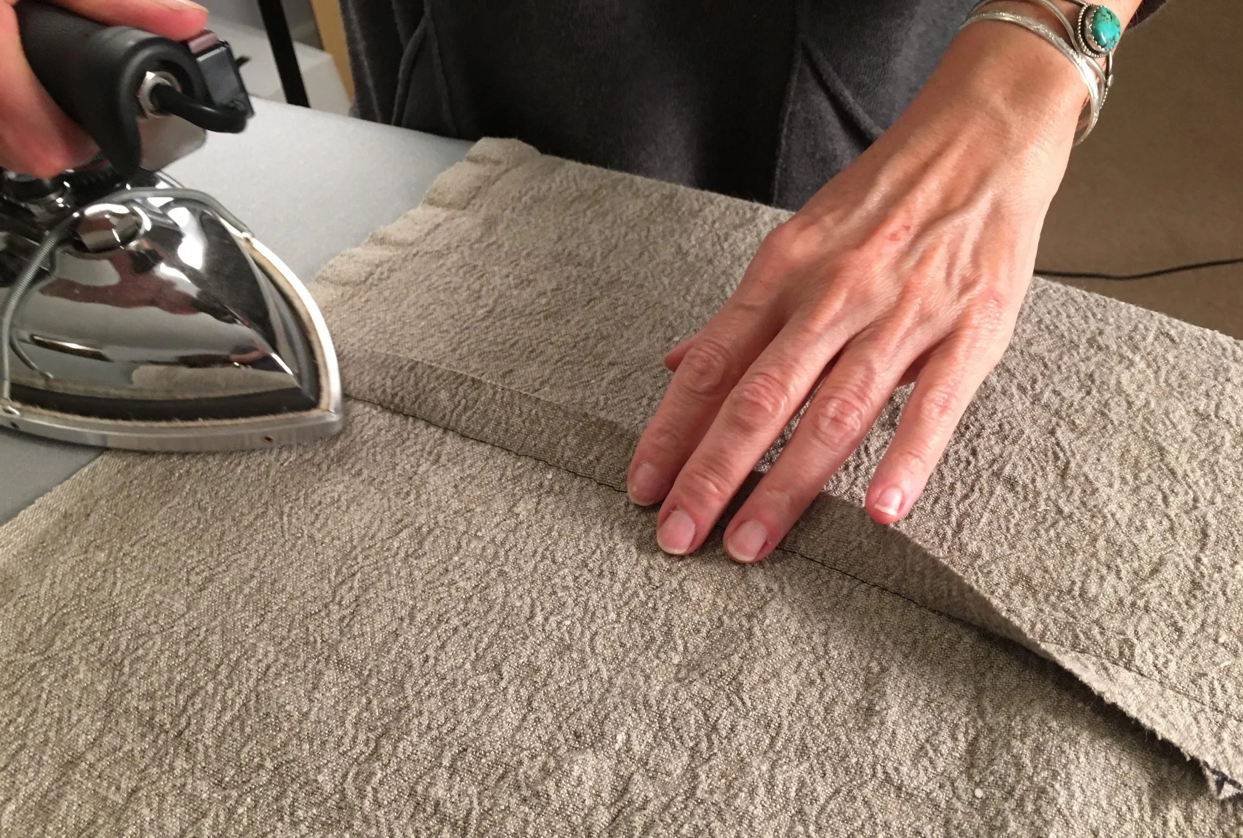 Pressing matters to set a seam as you craft your garment.