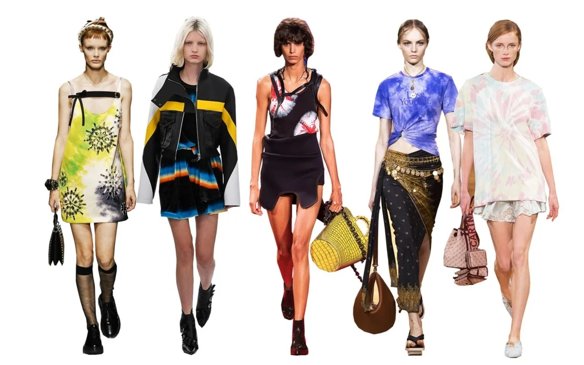 From the pages of W Magazine. Tie Dye is taking over the runway for Spring Summer 2019.