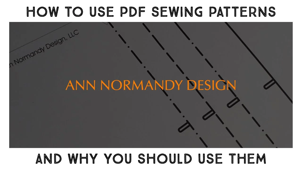 How to use a PDF Sewing Pattern and why you should use them! 