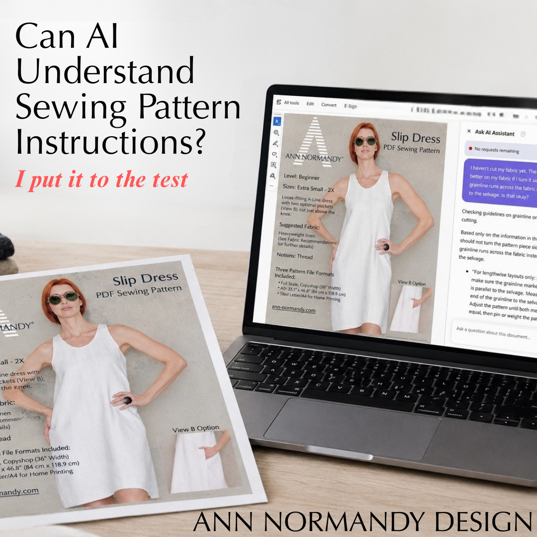Can AI Understand Sewing Pattern Instructions? I put it to the test.