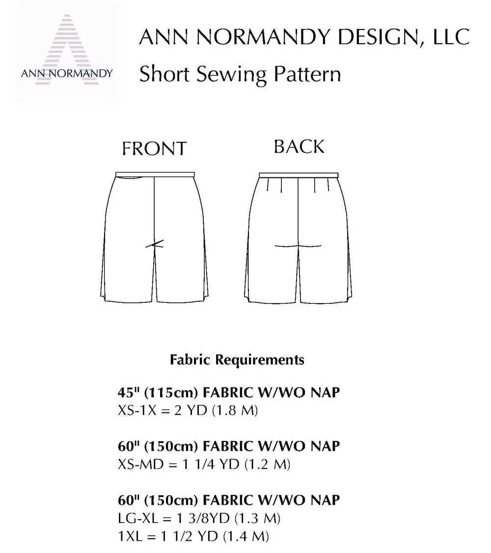 Sew The Look Bermuda Shorts and Sleeveless Top Sewing Patterns Bundle ...