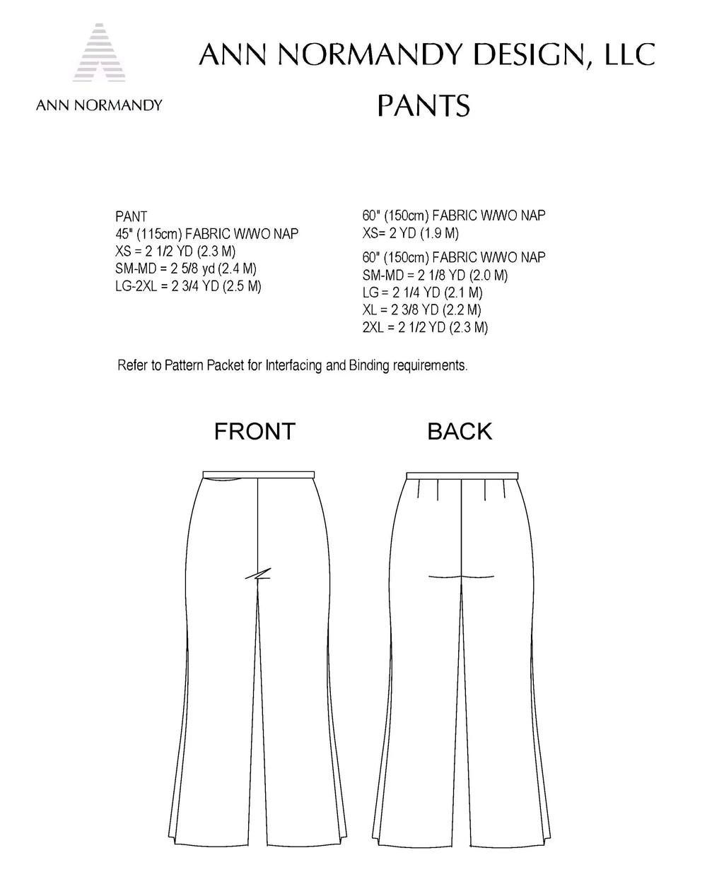 Sew The Look Pant and Sleeveless Top Sewing Pattern Bundle — Sewing