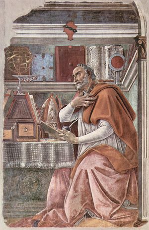 Botticelli, "Saint Augustine in His Study," 1480.