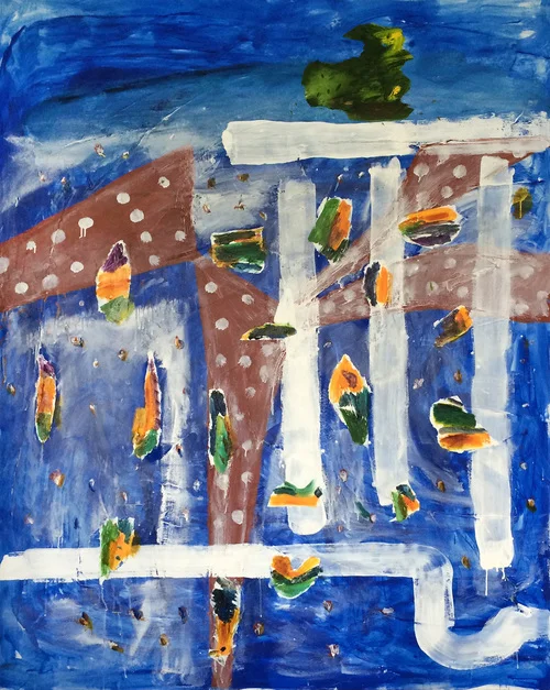  Tidal Touch, 2014, oil on canvas, 84in. x 66in. © John Walker, courtesy of Alexadre Gallery