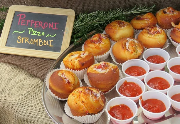 J Wine Bistro's delectable Pepperoni Pizza Stromboli Bites were a big hit at the 2016 festival.