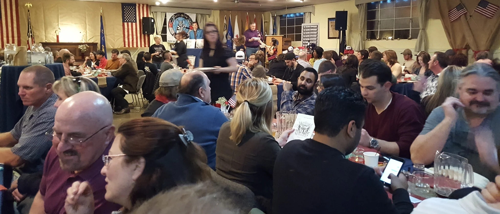 A packed house for the 3rd annual Flagstaff ABV dinner.