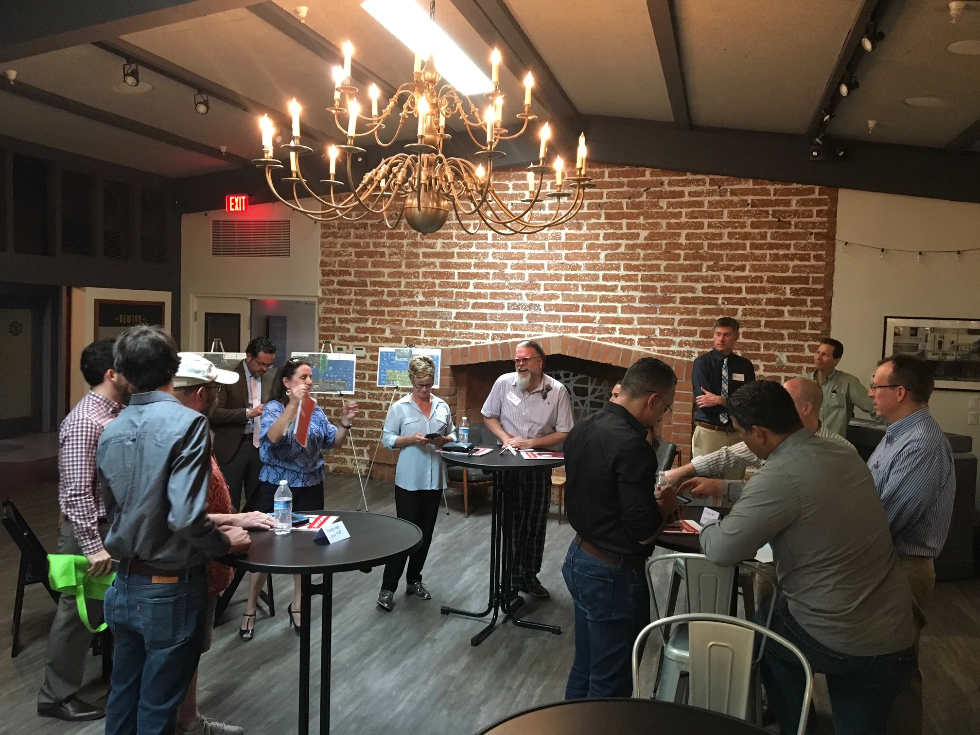 Attendees of March's For(u)m Camelback Light Rail Corridor enjoy the interior of the adaptive reuse project The Newton Photo by Ryan Winkle
