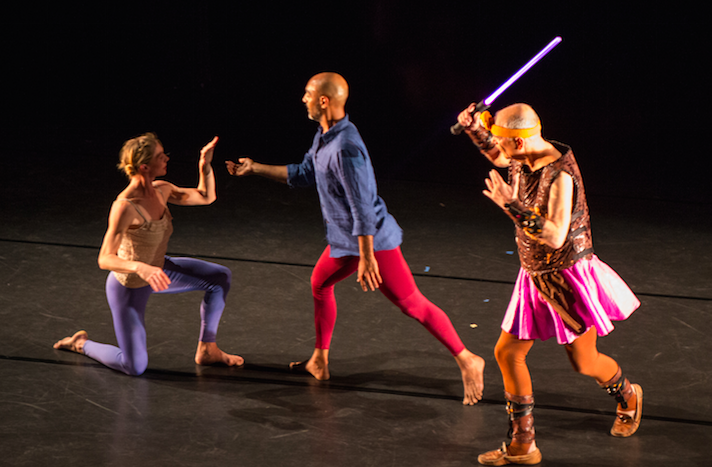 Dancers Left to Right: Emily Pope, Paul Singh, Douglas Dunn. Photo by Marie Noyale, 2017.