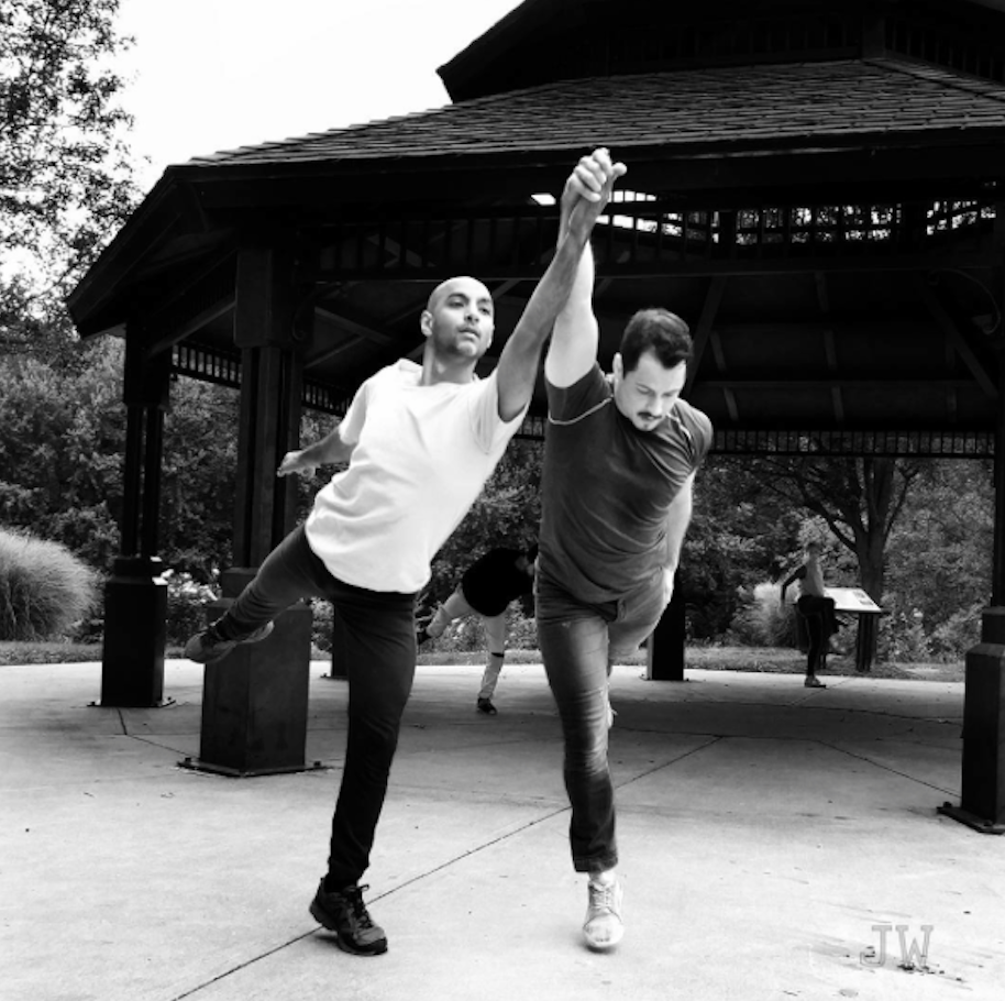 Vain Combat in Milton, PA; Dancers: Paul Singh & Jake Szczypek. Photo by Jamie Wilson, 2017